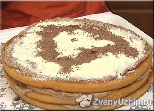 Торт "Фрязинский" с шоколадно-сметанным кремом