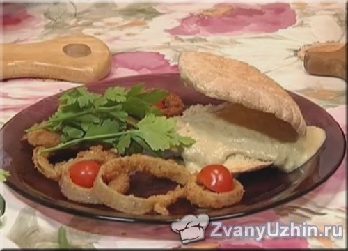 Хлеб с баклажанной пастой (Ракушка в облаках)