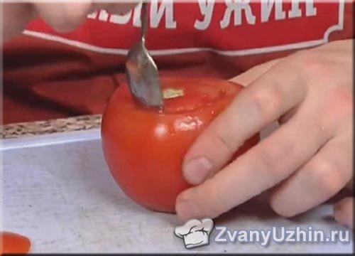Делаем из помидоров формочки