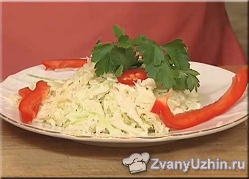 Капустный салат с хреном (закуска Моравская по-деревенски)