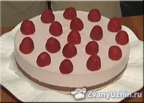 Творожный торт с клубничным вареньем (Сердцеед)